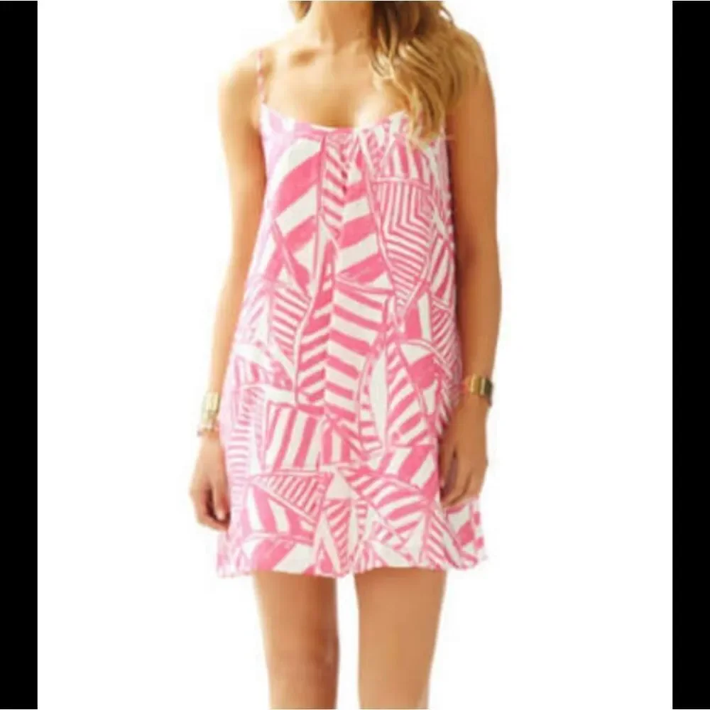 Lilly Pulitzer Daphne Dress in Capris Pink‎ sz xxs